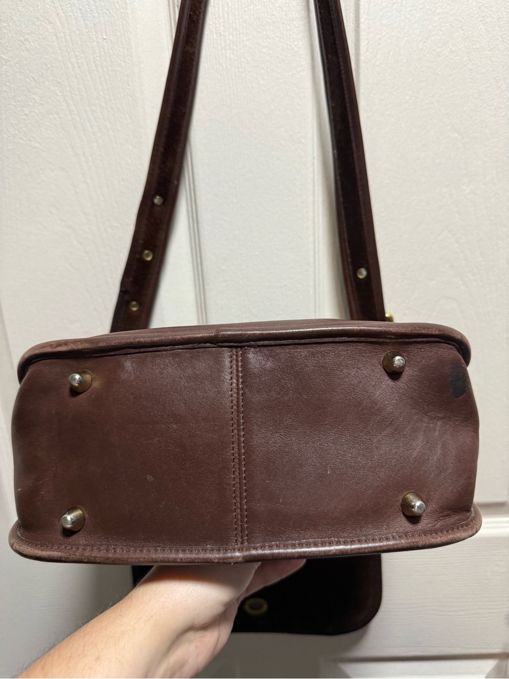 Beautiful vintage leather Coach purse chocolate brown - Picture 5 of 16